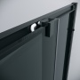 Душевое ограждение Grossman Cosmo 300.K33.02.8080.21.10 (80х80х195) квадрат,раздвижная,черный матовый,стекло тонированное, 1 место