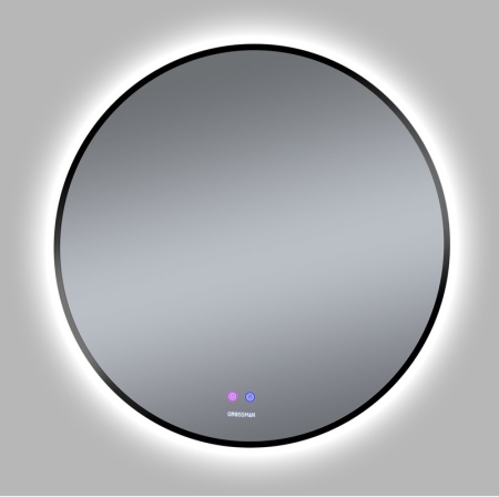 Зеркало COSMO-норма BLACK (800*800*45) LED с сенсорным выключателем и подогревом