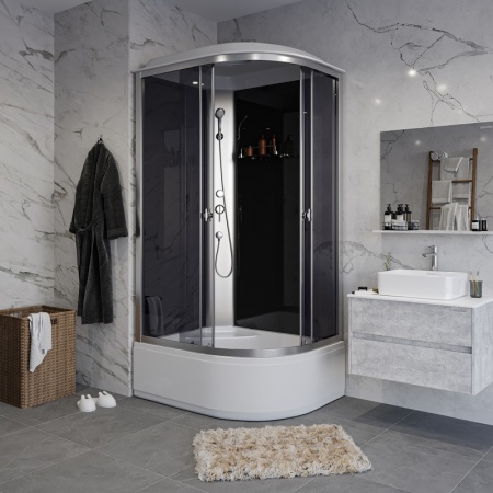 Душевая кабина Niagara Eco E120/90/40L/TN (120х90х215) высокий поддон(40см),стекло тонированное,4 места