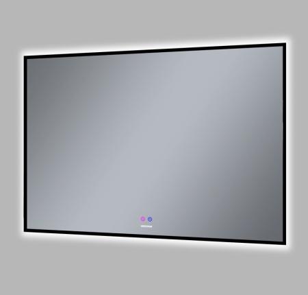 Зеркало PRAGMA-норма BLACK (1000*800*45) LED с сенсорным выключателем и подогревом