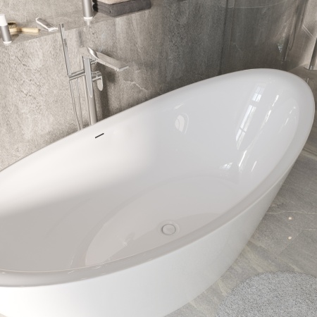 Ванна отдельностоящая Grossman Galaxy GR-1402 (180х85х65) цвет белый,1 место