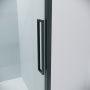 Душевое ограждение Grossman Cosmo 100.K33.02.110.42.00-200.K33.02.90.42.00 (110х90х195) раздвижная,графит сатин,стекло прозрачное,2 места