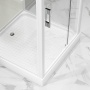 Душевая кабина Niagara Standart ST100/15Q/BK (100х100х200) квадрат,поддон 15см,распашная,проф.белый,без крыши,3 места